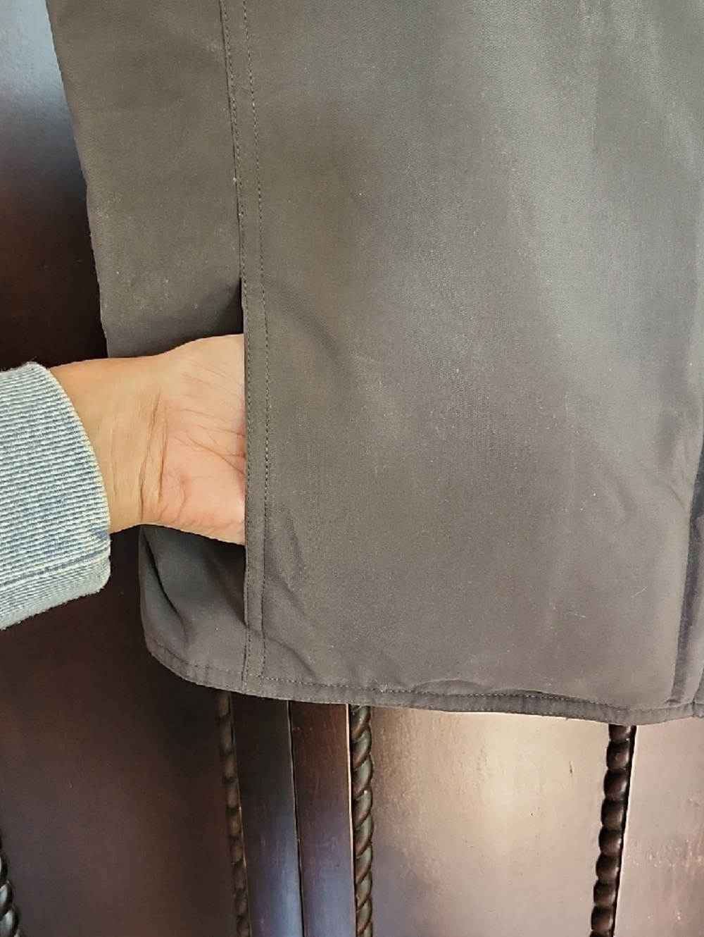 Jones & Co Dark Gray Polyester Vest - Picture 2 of 7